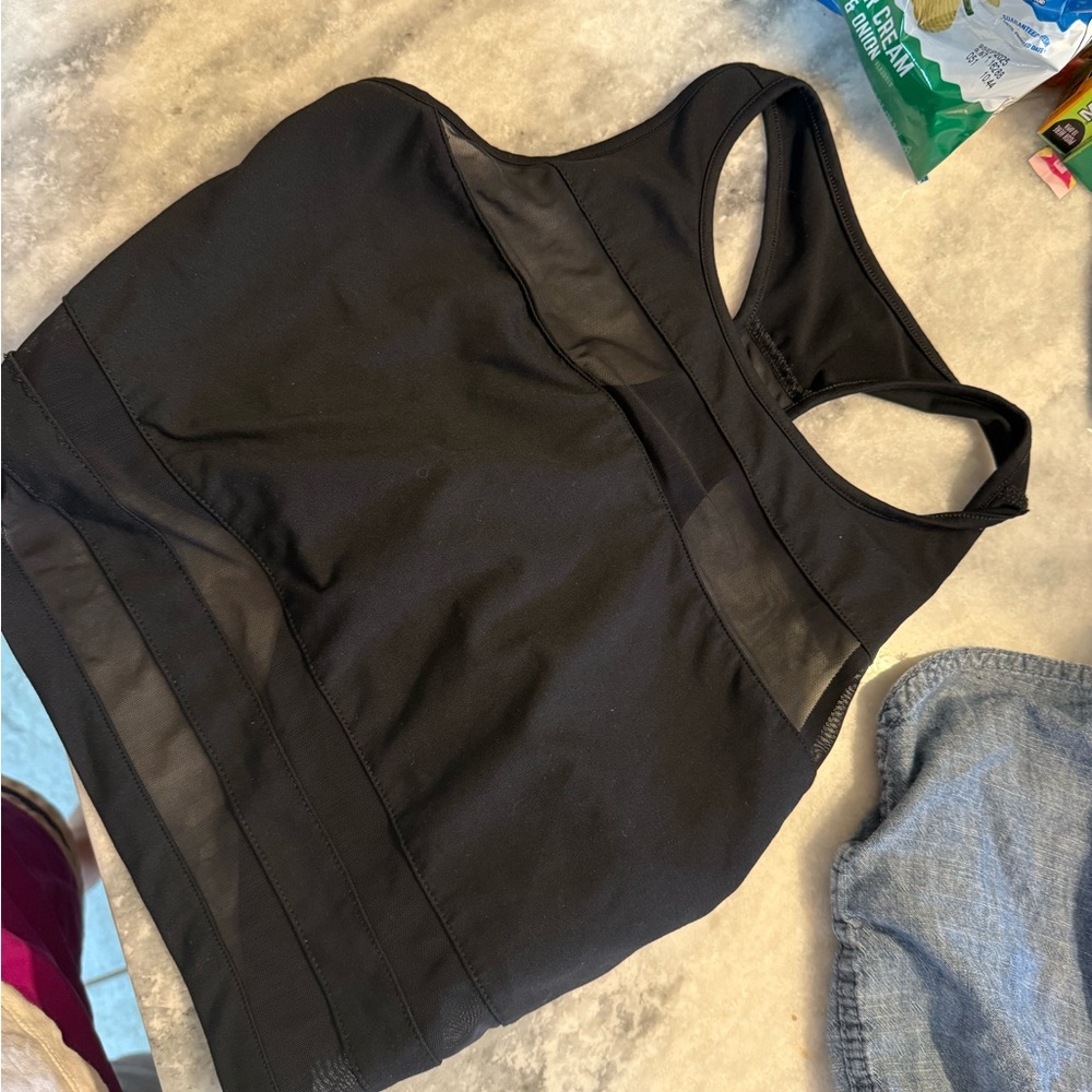 Black Women's Workout Top
